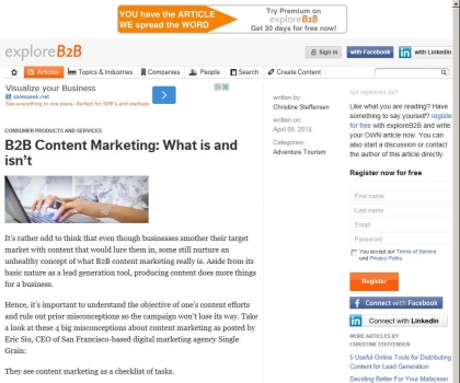 B2B Content Marketing: What is and isn’t - exploreB2B