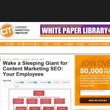 Wake a Sleeping Giant for Content Marketing SEO: Your Employees