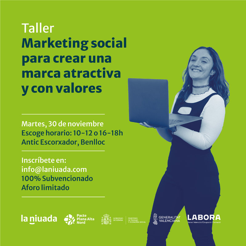 &#128105;&#8205;&#128187; Taller: marketing social para crear una marca atractiva y con valores