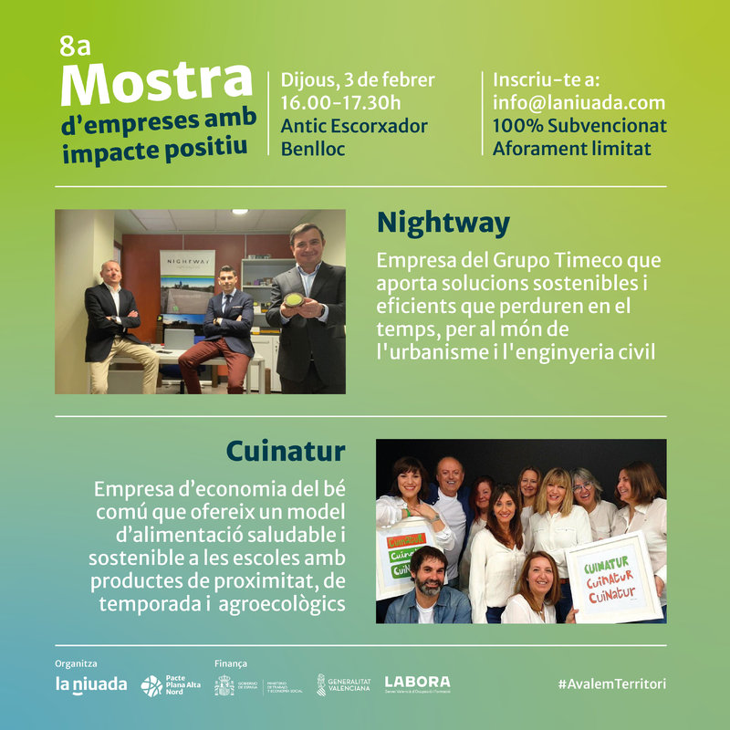 8 Mostra de Empresas con Impacto Positivo: Nightway y Cuinatur