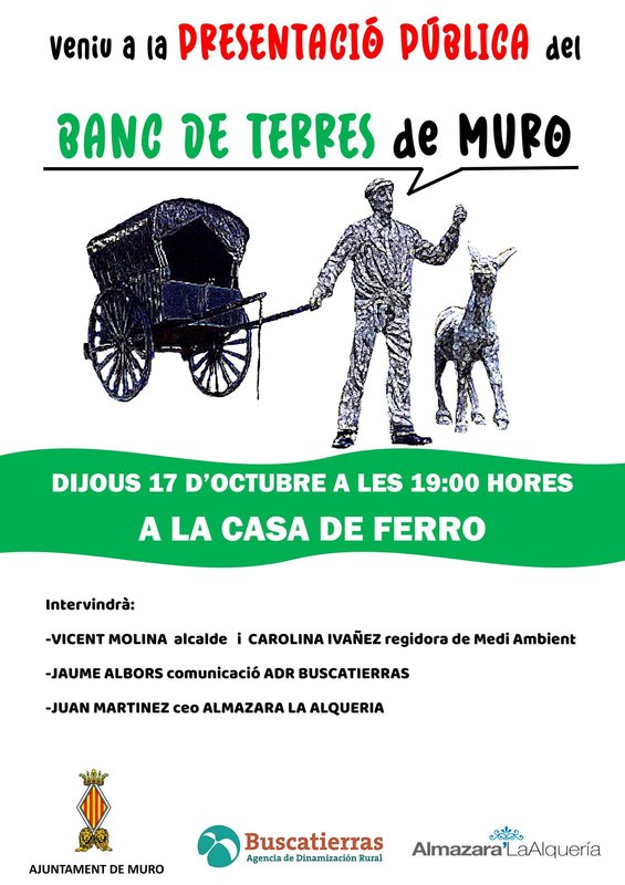 Presentación del banco de tierras de muro