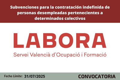 Subvenciones para la contrataci�n indefinida de personas desempleadas pertenecientes a determinados colectivos