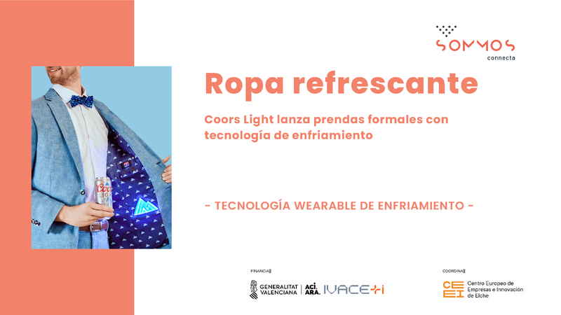 Coors Light, prendas formales con tecnología de enfriamiento