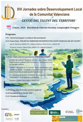 XV Jornades sobre desenvolupament Local de la Comunitat Valenciana