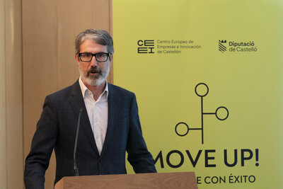 Justo Vellón, en la presentación de Move Up! 2026