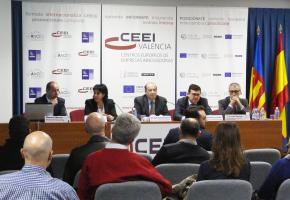 Jornada  Financiacion Europea mesa ponentes