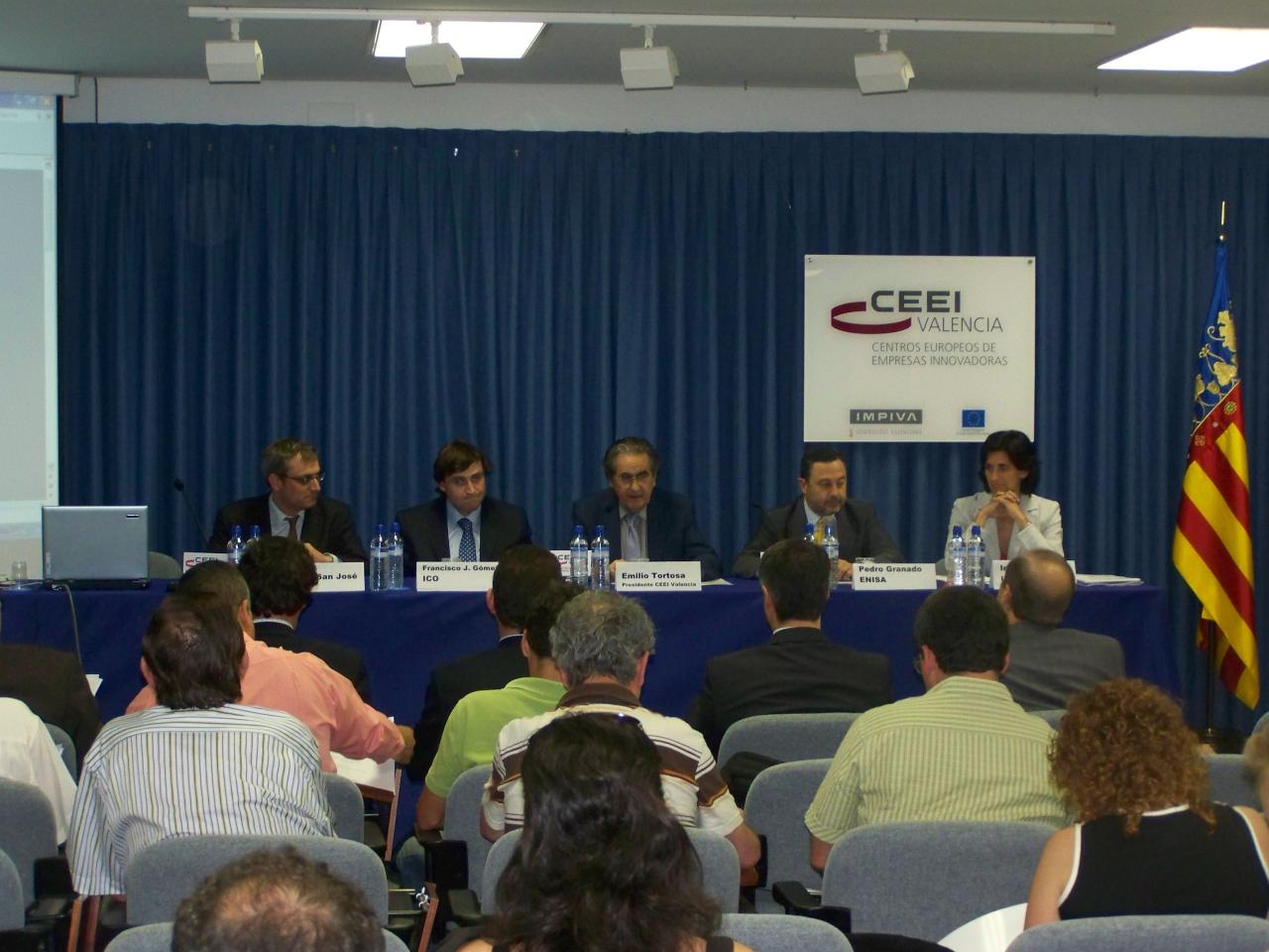 Mesa ponentes foro de financiacin 2008 CEEI Valencia