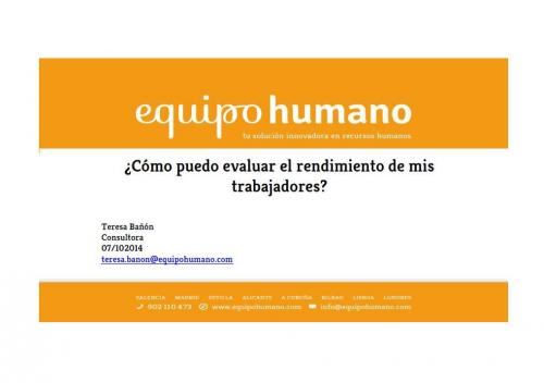 portada ponencia �como evaluar el rendimiento...?