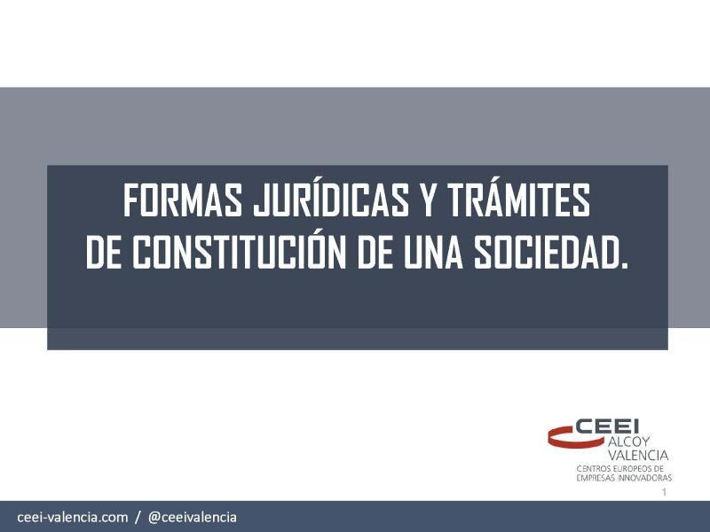 Formas jurídicas y financiación