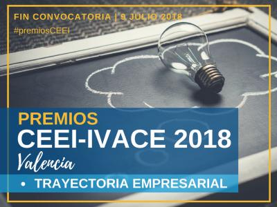 Premios CEEI-IVACE 2018 Valencia. Trayectoria Empresarial