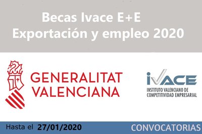 Becas IVACE E+E - Exportaci�n y empleo 2020