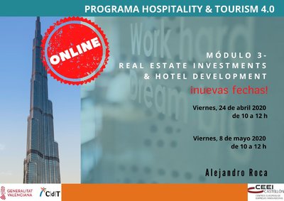 Programa 3er mdulo CdT: Real Estate Investments & Hotel Development