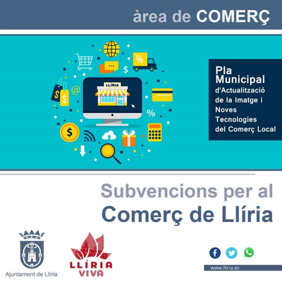 El Ayuntamiento de Llíria dará 30.000 euros en ayudas para inversiones de mejora en los comercios locales