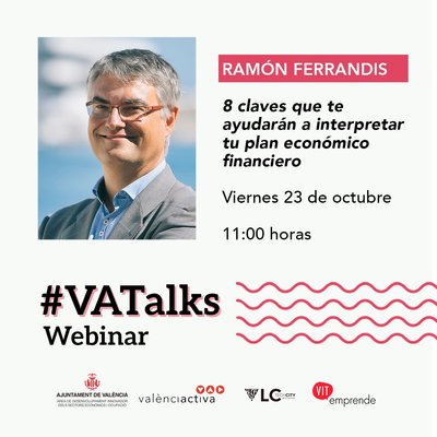 Cartel #VATalks Ramón Ferrandis CEEI Valencia
